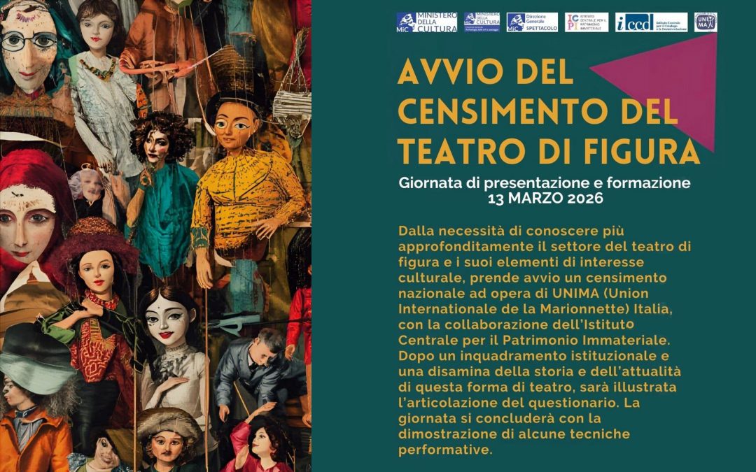 Avvio del censimento del teatro di figura in Italia. Giornata di presentazione e formazione.